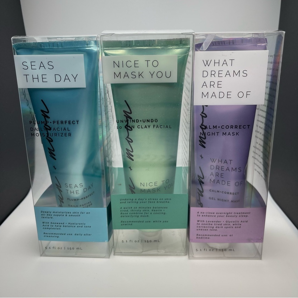 Sun + Moon 3 Piece Skincare Set - NWOT